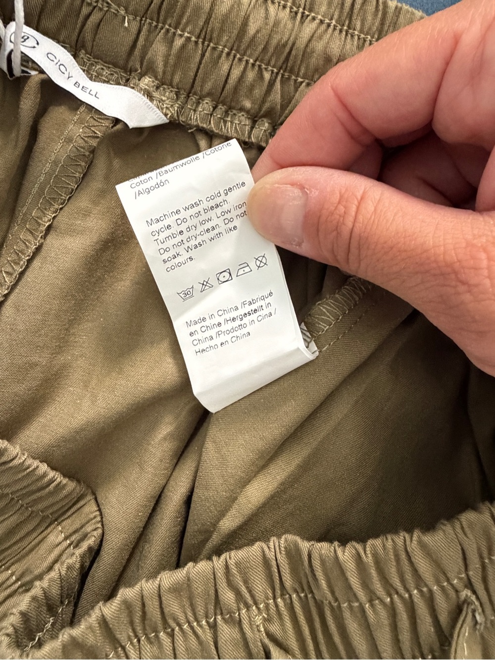 Brand New Cicy Bell Women’s Army Green Parachute Pants - Picture 5 of 7